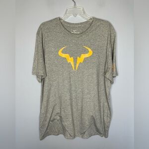 Nike Dri-fit Rafa Nadal XL grey Tennis T-shirt